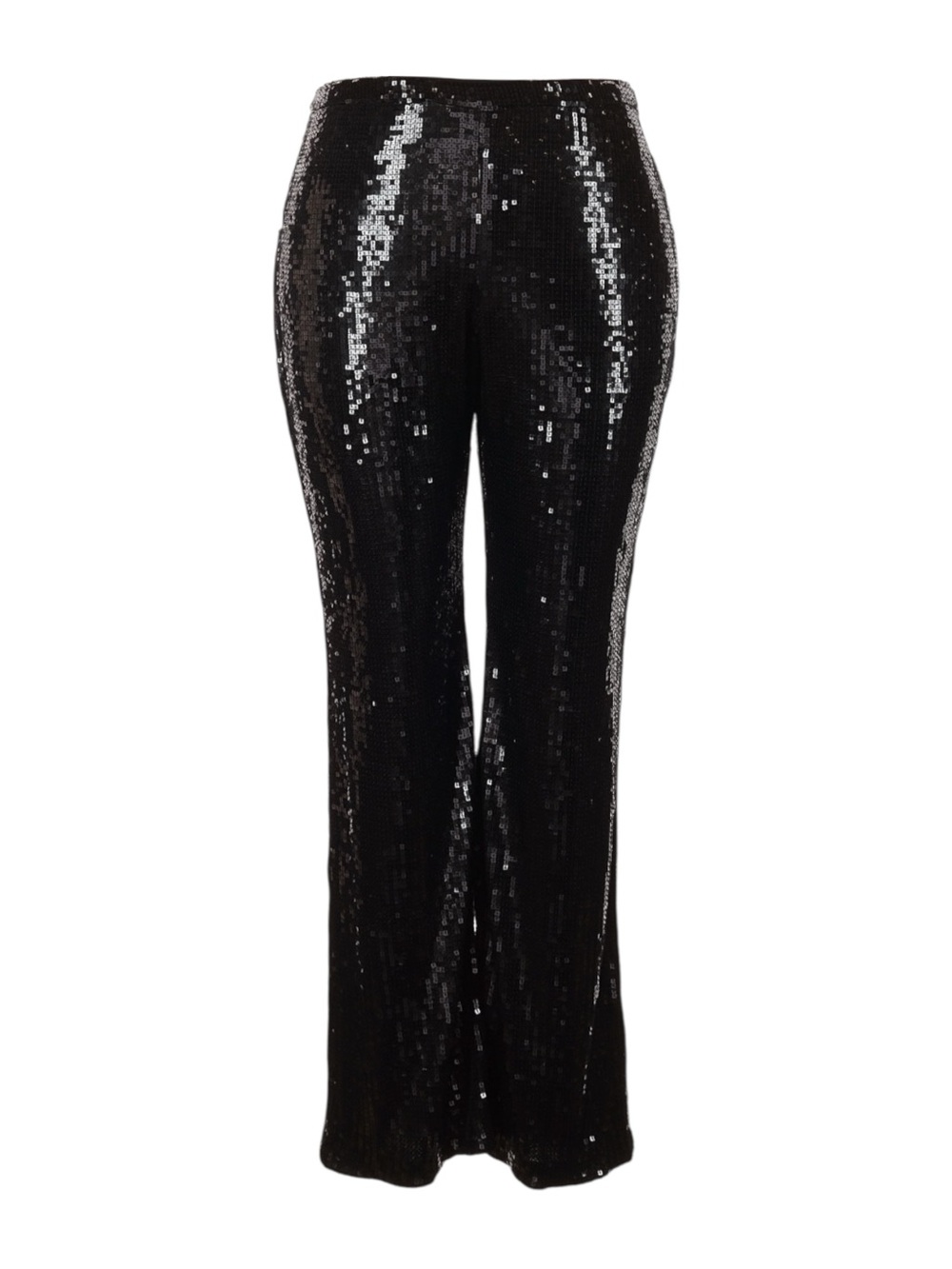Good American 5 Black Sequin Wide Leg Pants NWT Evening Party Glam XXL